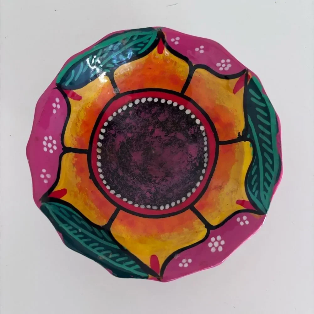 Small colorful trinket dish bowl